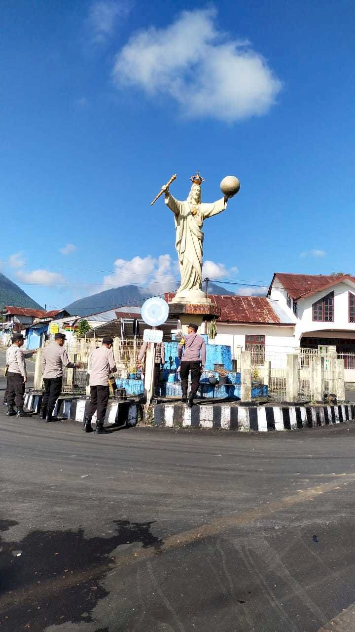 Icon Patung Kristus Raja Ruteng Jadi Sasaran Polres Manggarai