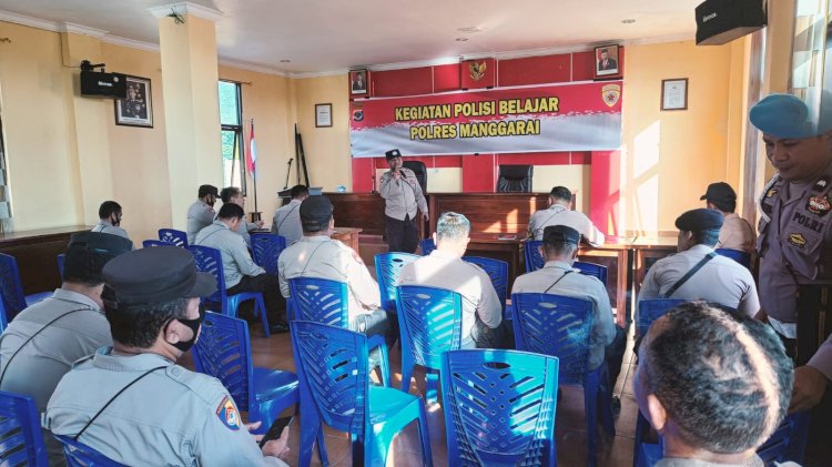 Polisi Belajar Polres Manggarai