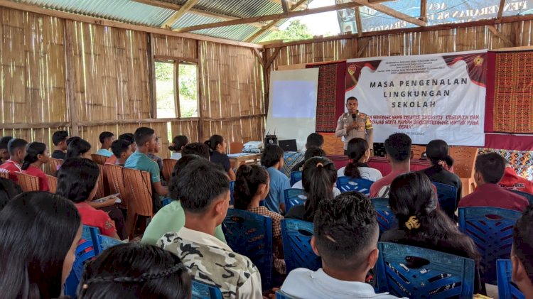 Bhabinkamtibmas Bripka Arsel Liunima Berikan Sosialisasi