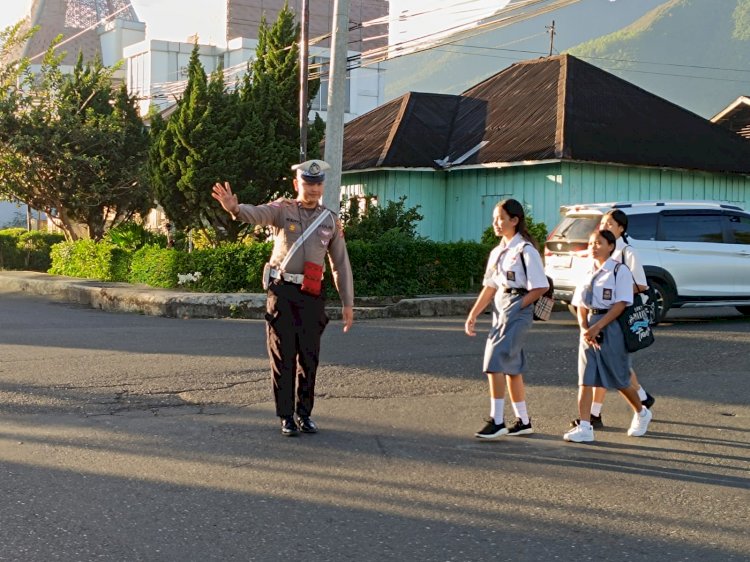 Gatur Pagi Lalu Lintas Fokus Jaga Keselamatan Pengguna Jalan