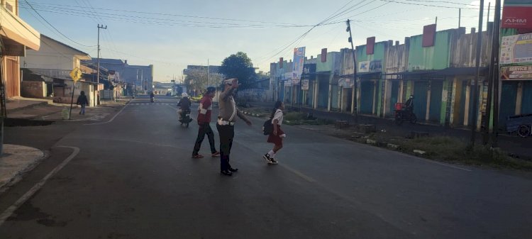 Gatur Pagi Lalu Lintas Fokus Jaga Keselamatan Pengguna Jalan