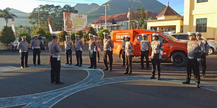 Satuan Lalu Lintas Polres Manggarai Laksanakan Gatur Pagi untuk Tingkatkan Pelayanan dan Keamanan Lalu Lintas