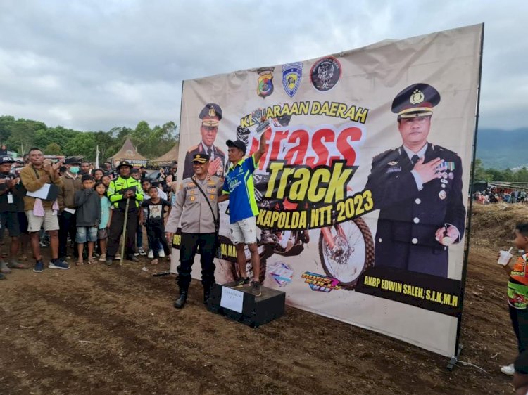 Kejuaraan GrassTrack Piala Kapolda NTT Berlangsung Sukses di Manggarai