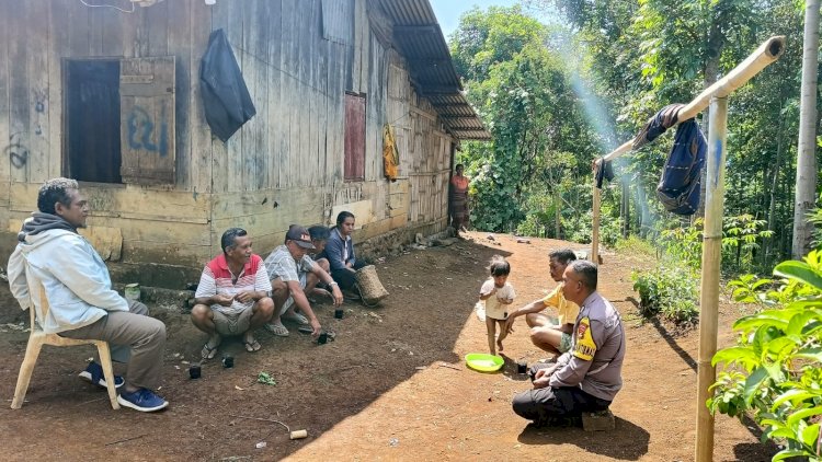 Bhabinkamtibmas BRIPKA M. ALIF JAFRIN Aktif Melakukan Patroli Dialogis di Kelurahan Satar Tacik