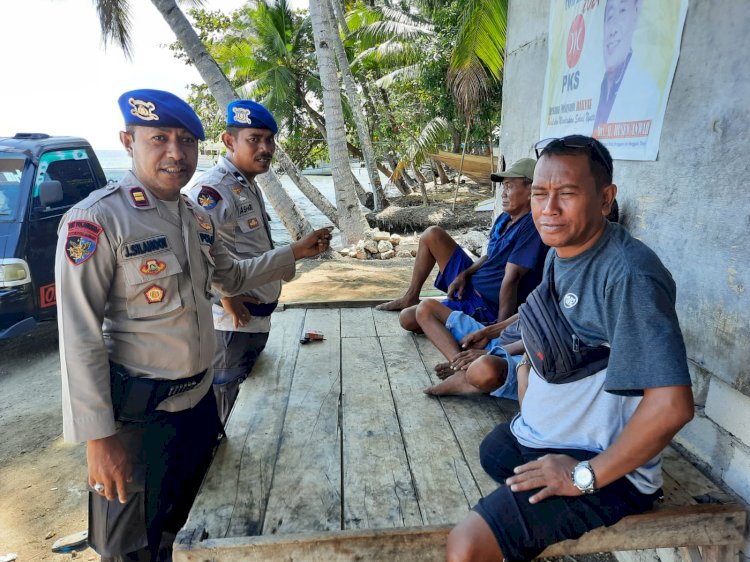 Giat Sambang Sat Polair Polres Manggarai: Himbauan untuk Menjaga Lingkungan Laut dan Keamanan wilayah Pesisir.