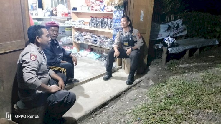 Pelaksanaan Patroli dan Penggalangan oleh Anggota Piket Polsek Cibal guna Cegah TPPO