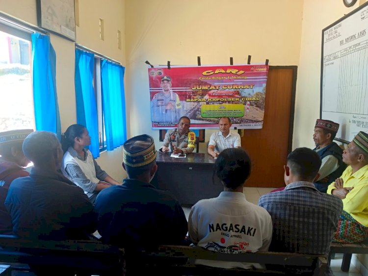 Giat Jum'at Curhat di Polsek Cibal: Kapolsek Pimpin Dialog Langsung dengan Masyarakat