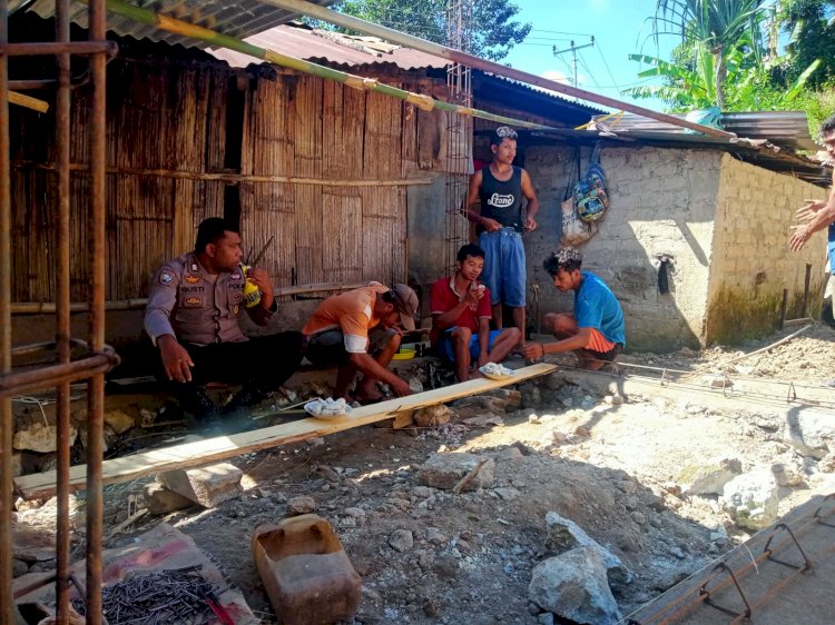 Bhabinkamtibmas Kecamatan Cibal Barat Himbau Warga Waspada Terhadap TPPO dan Ancaman Lainnya