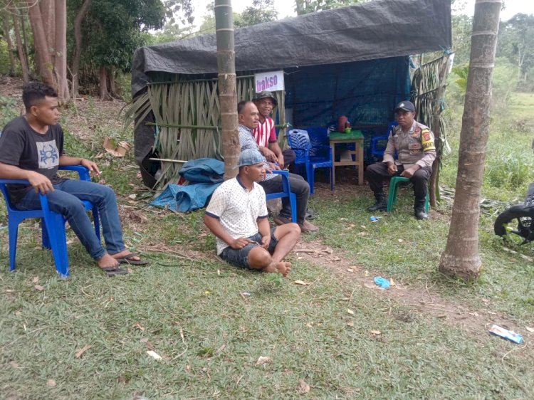 Babinkamtibmas Kecamatan Satarmese Barat Sosialisasikan Berbagai Upaya Pencegahan TPPO, HPR, Karhutla dan Curanmor di Kampung Bandang