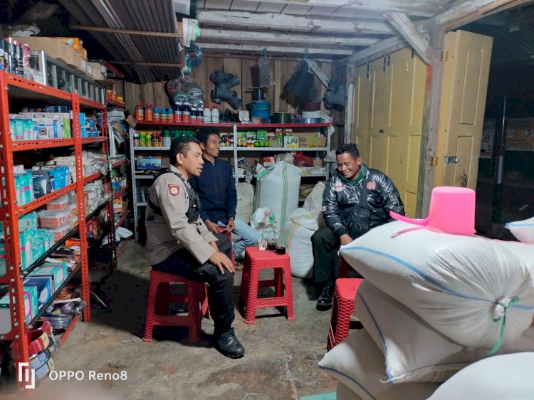 Jaga Situasi Kondusif, Anggota Piket Polsek Cibal Rutin Laksanakan Patroli dan Penggalangan.