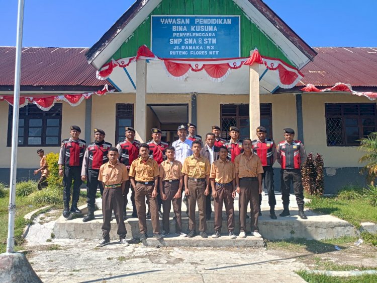 Wujudkan Situasi Kamtibmas Kondusif di Kota Ruteng Anggota Samapta Polres Manggarai laksanakan Patroli Rutin