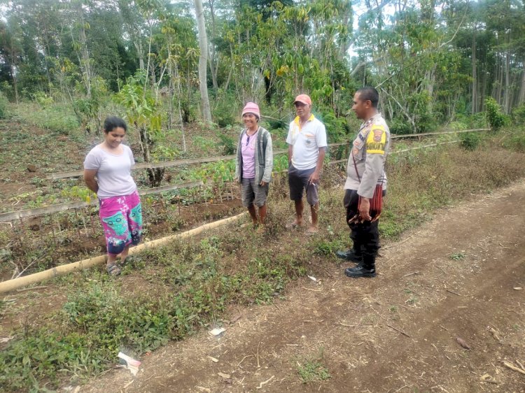 Bhabinkamtibmas Polres Manggarai Giat Pencegahan Tindak Pidana Perdagangan Orang, Karkutla, HPR, dan Kenakalan Remaja di Wilayah Hukum Polres Manggarai