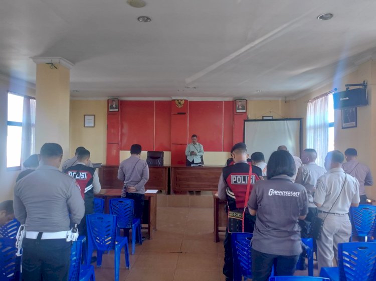 Kegiatan Bimbingan Rohani dan Mental Memperkuat Keimanan Personil Polres Manggarai