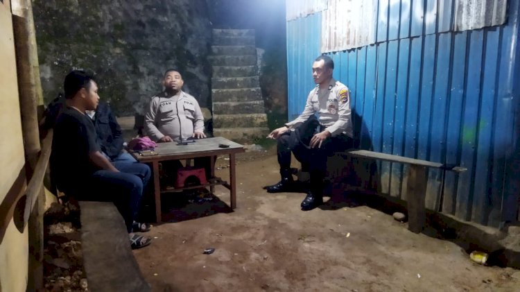 Patroli dan Penggalangan Oleh Anggota Piket Polsek Cibal Meningkatkan Situasi Kamtibmas