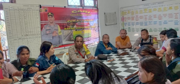 Giat Jum'at Curhat di Kantor PT. PNM Mekaar Unit Cibal: Kapolsek Cibal Responsif Terhadap Aspirasi Warga