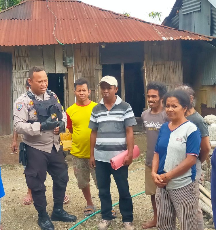 Bhabinkamtibmas BRIPKA ALBERTUS RAHMAT Gencar Sosialisasikan Pencegahan Terjadinya Tindak Pidana di Kampung Wajor, Cibal, Manggarai