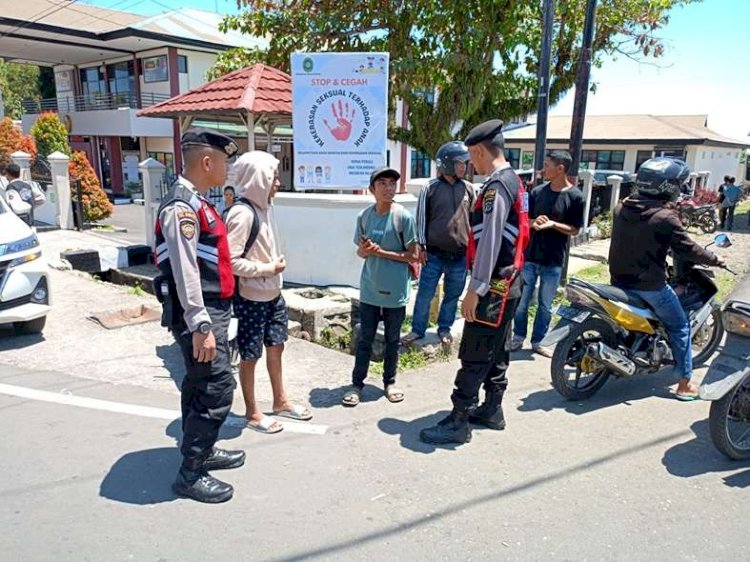 Ciptakan Situasi Kamtibmas Kondusif, Anggota Samapta Polres Manggarai Rutin Melaksanakan Patroli Dialogis dan Pengaturan Arus Lalin di Ruteng