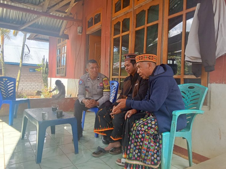 Bhabinkamtibmas Kecamatan Ruteng Himbau Warga waspada Kasus TPPO dan Lindungi Lingkungan