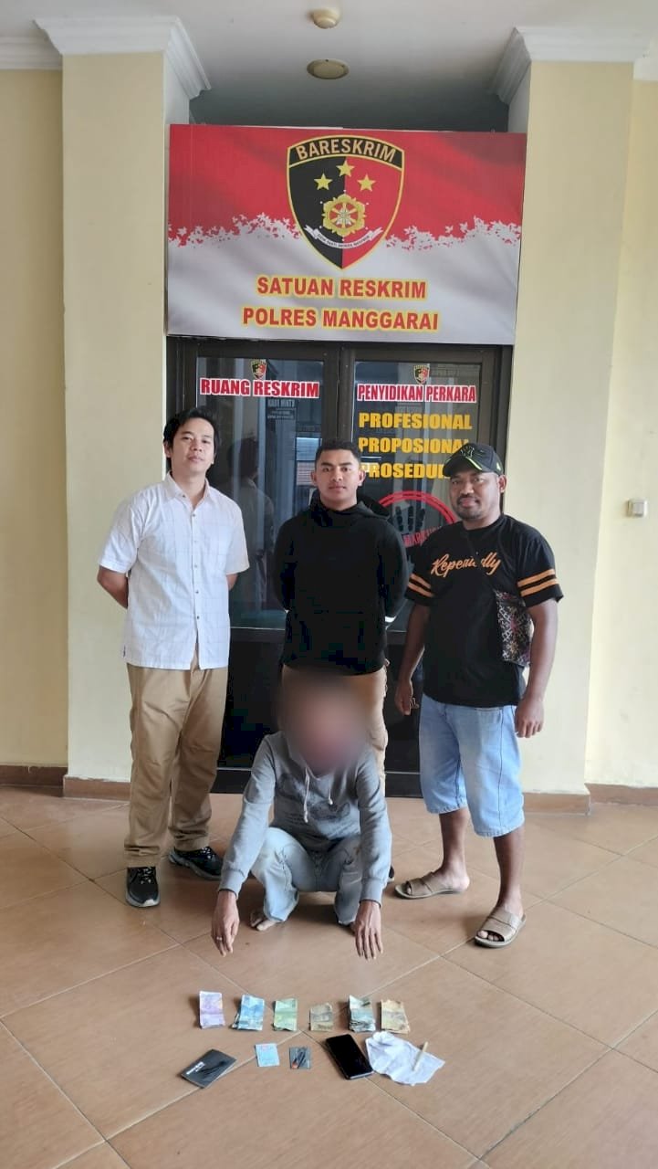 Unit Jatanras Amankan Pelaku Judi Kupon Putih di Desa Cumbi, Manggarai