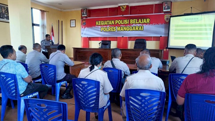 Polisi Belajar Polres Manggarai: Tingkatkan Pengetahuan Etika dan Kode Etik Polri