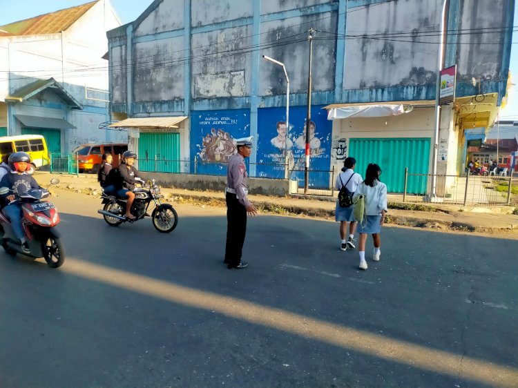 Apel Pagi Satuan Lalu Lintas Polres Manggarai