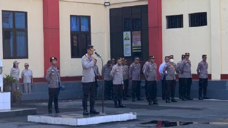 Kapolres Manggarai Pimpin Apel Mingguan dan Sampaikan Arahan Penting