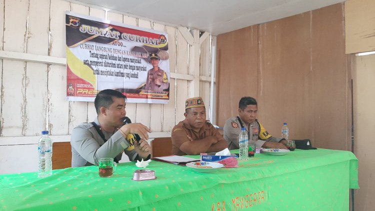 Kapolsek Reo Gelar Jumat Curhat: Masyarakat Desa Nggalak Sampaikan Keluh Kesah