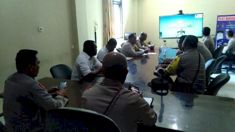 Polres Manggarai ikuti Pelatihan Olah Strategi Melalui Zoom Meeting Bersama ASOPS KAPOLRI