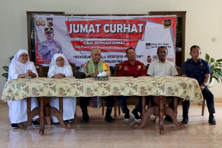 Polres Manggarai Gelar Jumat Curhat Bersama Biarawati St. Maria Cristina Brando