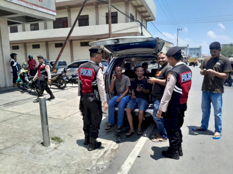 Patroli Samapta Polres Manggarai Ciptakan Situasi Kondusif di Ruteng