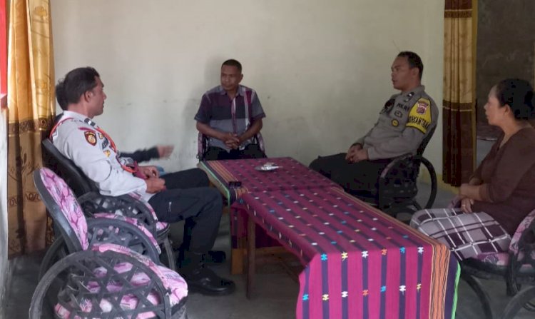 Bhabinkamtibmas Polres Manggarai Lakukan Giat Pencegahan TPPO, Karhutla, HPR, dan Kenakalan Remaja di Kecamatan Langke Rembong