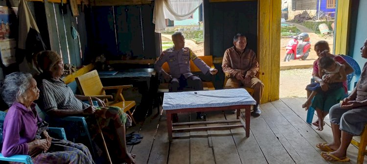 Bhabinkamtibmas dan Lurah Satar Tacik Galakkan Patroli Kamtibmas serta Sosialisasi Pencegahan Tindak Pidana Perdagangan Orang, Karkutla, HPR, dan Kenakalan Remaja