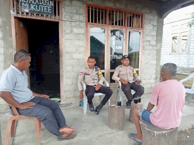 Bhabinkamtibmas Sosialisasi TPPO, Antisipasi Rabies, dan Pemilu Damai di Satarmese Barat