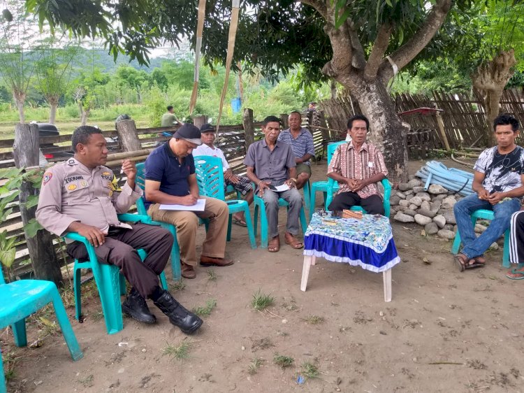 Hadiri Musyawarah Dusun Diwu Lewe Desa Salama: Bhabinkamtibmas  AIPDA Yustianus Gorang Ajak Warga Perkuat Kamtibmas dan Antisipasi Bencana