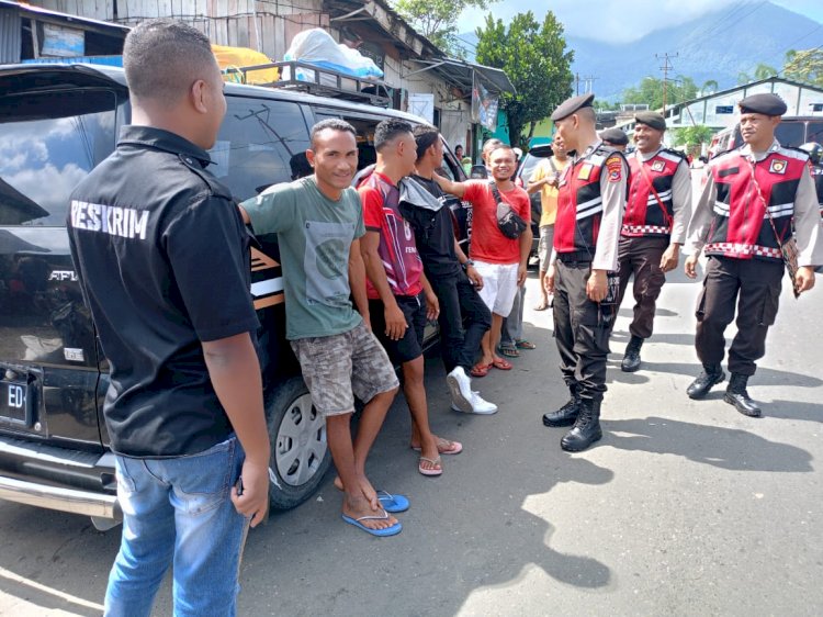 Patroli Samapta Polres Manggarai : Jaga Situasi Kamtibmas Kondusif di Ruteng