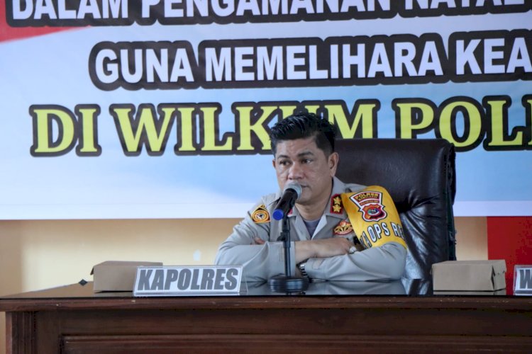 Kapolres Manggarai Keluarkan Himbauan untuk Menjaga Keamanan dan Ketertiban Menyambut Natal dan Tahun Baru