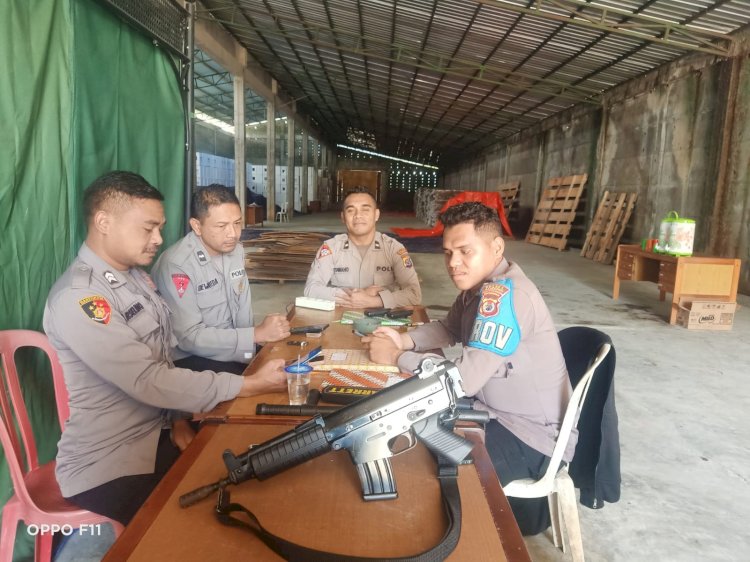 Operasi Mantap Brata: Pengamanan Gudang Logistik KPUD Kabupaten Manggarai