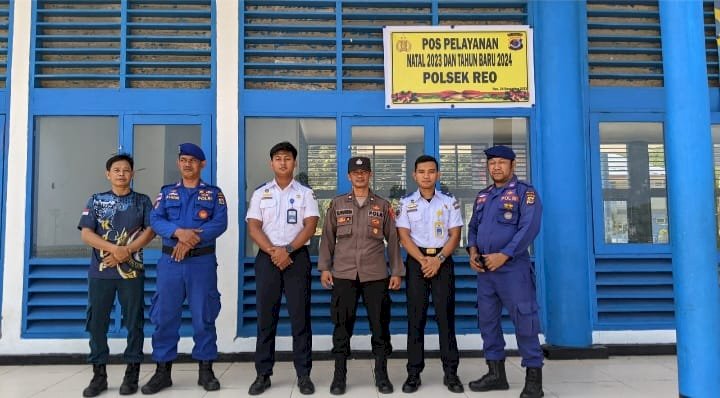 Patroli Ops Lilin Turangga 2023 dan Tahun Baru 2024 di Pos Pelayanan Pelabuhan Kedindi Kelas II Reo