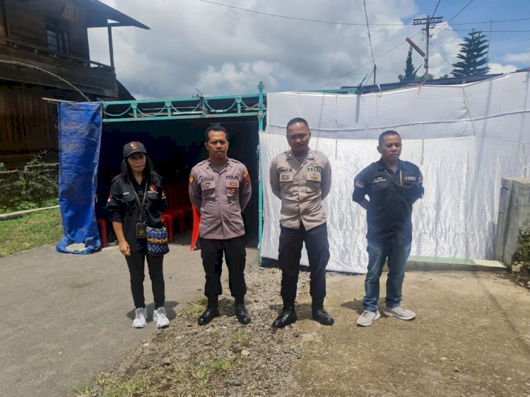 Operasi Mantap Brata: Personil Polres Manggarai Lakukan Pengamanan Kampanye di Dapil NTT IV