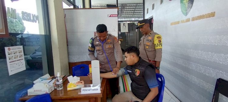 Kasidokkes Polres Manggarai Gelar Pemeriksaan Kesehatan dan Konsultasi untuk Seluruh Personel