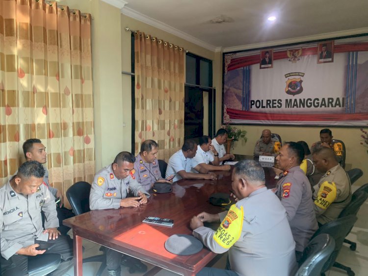 Waka Polres Manggarai Pimpin Rapat Anev Operasi Lilin Turangga 2023