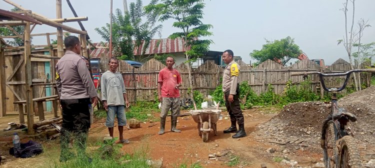 Bhabinkamtibmas Ruteng Himbau Warga Untuk Menjaga Kamtibmas