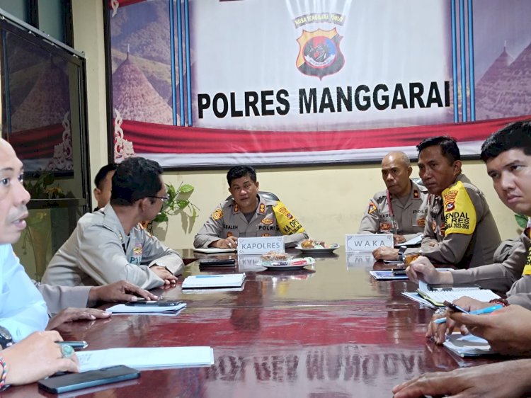 Evaluasi Kinerja Polres Manggarai, Kapolres Manggarai Pimpin Rapat Anev Mingguan