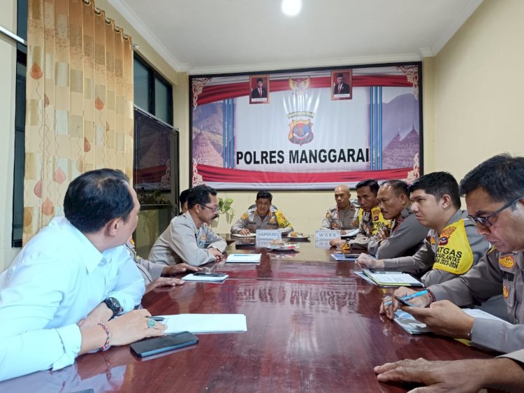 Evaluasi Kinerja Polres Manggarai, Kapolres Manggarai Pimpin Rapat Anev Mingguan