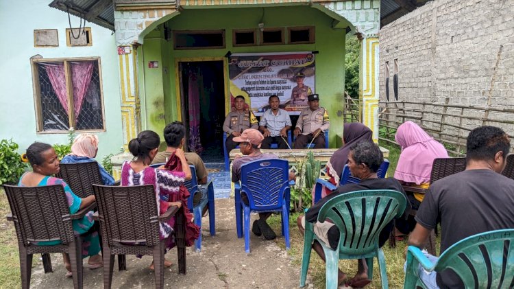 Kapolsek Reo Respon Keluhan Masyarakat Melalui Program Jumat Curhat