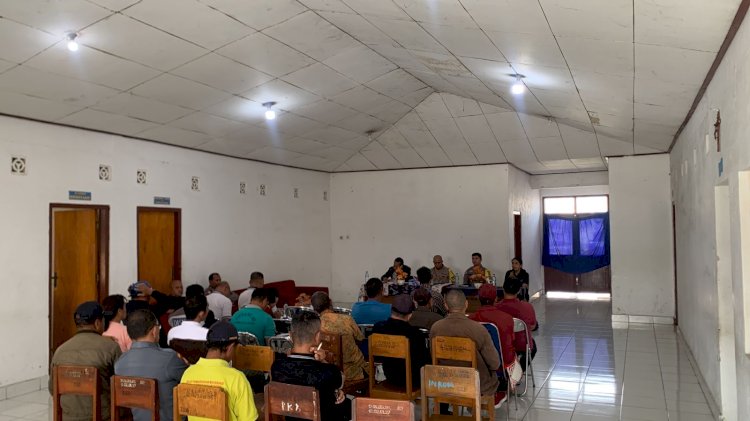 Waka Polres Manggarai pimpin Rapat Koordinasi Penataan Parkiran dan PemanfaatanTerminal di Kota Ruteng