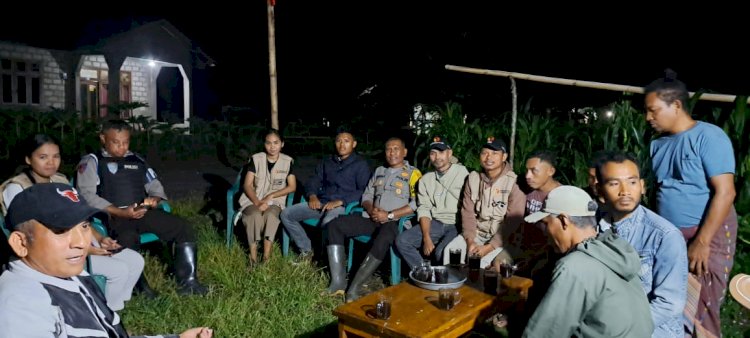 Operasi Mantap Brata: Pengamanan Kampanye di Dapil Manggarai IV oleh Personil Polres Manggarai.