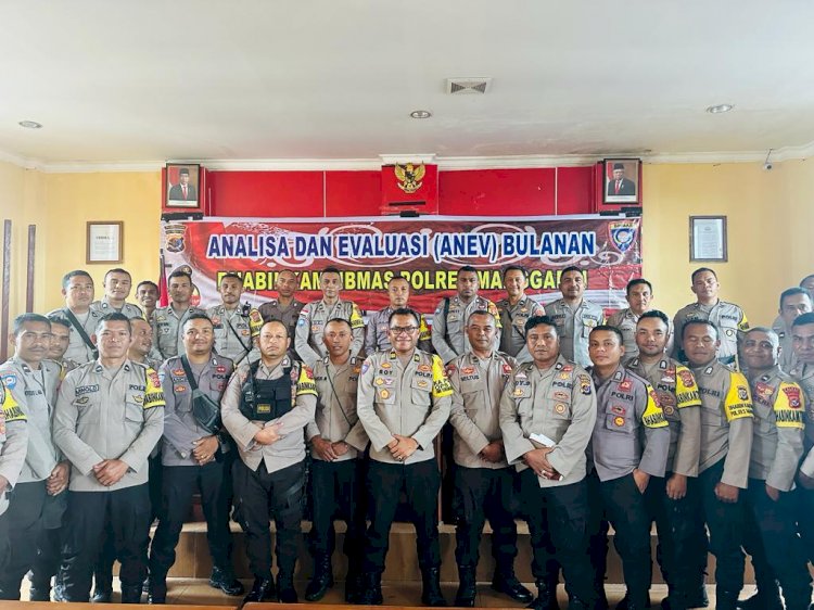 Optimalisasi Peran Bhabinkamtibmas Ditekankan dalam Kegiatan Anev Bulanan Polres Manggarai