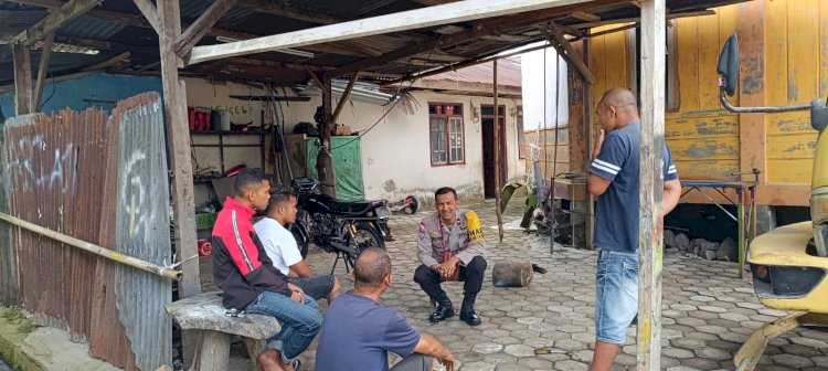 Patroli dan Sambang Bhabinkamtibmas AIPDA Maximus Setu di Kelurahan Tadong, Kecamatan Langke Rembong