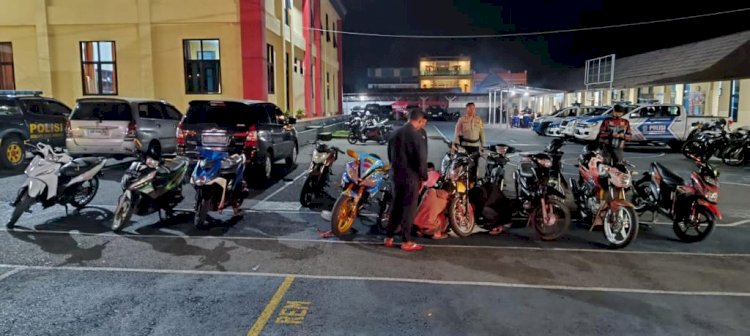 Patroli Gabungan Berhasil Amankan 14 Kendaraan yang Menggunakan Knalpot Racing di Manggarai